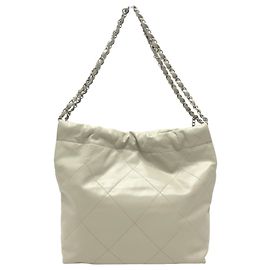 Bolsa de Ombro Chanel 22 Small Coco Mark Marrom