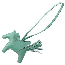 Hermès Charm de couro Hermes Rodeo Pegasus PM Verde