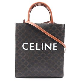 Céline Borsa Tote Cabas Verticale Triomphe Piccola di Celine Nero
