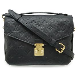 Louis Vuitton Monogram Empreinte Pochette Metis MM Handtasche Schwarz