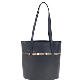 Bolsa Tote de Couro Burberry Preto