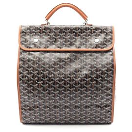 Goyard Saint Leger Backpack PVC Leather Black