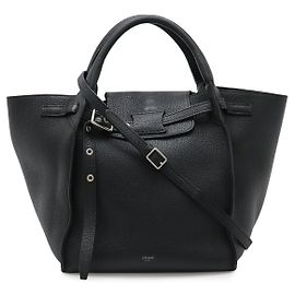 Céline Celine Leder Big Bag Small 2WAY Handtasche Schwarz