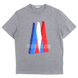 Camiseta de algodón Moncler Gris