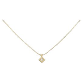 Autre Marque Colar de diamante Au750 Dourado