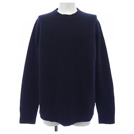 Prada UMB645 S232 13HI Cashmere Knit Blue Navy blue