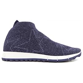 Baskets Jimmy Choo Bleu Bleu Marine