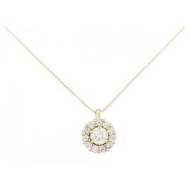 Autre Marque Collier en diamant Au750 Doré