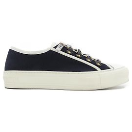 Christian Dior WALK'N'DIOR Cotton Canvas Sneakers Black