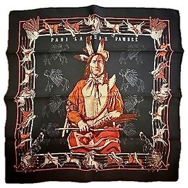 Hermès: Gavroche raro "Pani la shar Pawnee" 45 cm O. Kermit Multicor