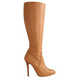 Ralph Lauren Lederstiefel camel Kamel