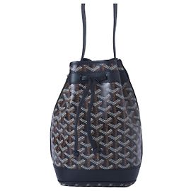 Sac seau Petit Flot PM en Goyardine Noir Autre