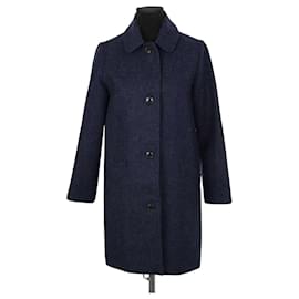 Apc Navy Coat Navy blue