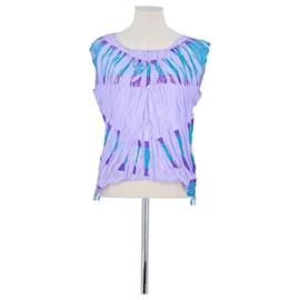 Pleats Please Top sans manche violet Violet