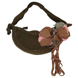 Kenzo Khaki Cloth Shoulder Bag Khaki