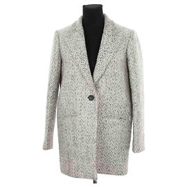Maje Manteau gris Gris