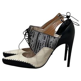 Christian Dior Dior Nomade FW16 Krokodilprägung Lederabsätze 38 Gebraucht Andere