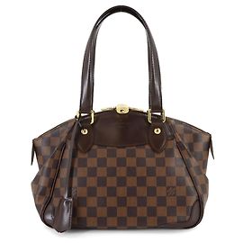 Louis Vuitton Damier Verona PM Handbag Brown Damier ebene