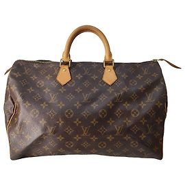 Louis Vuitton Speedy Handbag Monogram Canvas 40 Brown