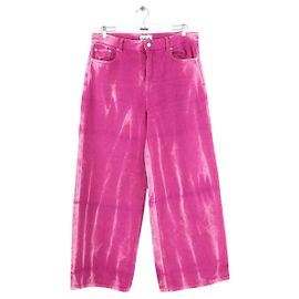 Ganni Jeans roxos largos Roxo