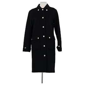 Sandro Black wool coat Black