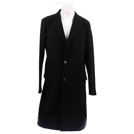 Lanvin Abrigo largo negro de lana Negro