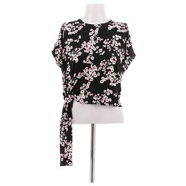 Top blanc en coton à fleurs Paco Rabanne Blanc