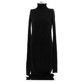 Robe noire à col roulé Rick Owens Noir