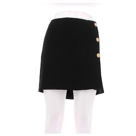 Jupe courte noire Versace Taille 44 Noir