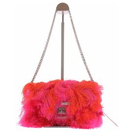 Roger Vivier Borsa rosa arancione con frange Rosa