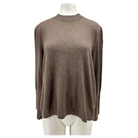 Autre Marque Pull marron à épaulettes Marron
