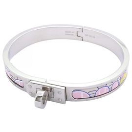 Bracciale Mini Click Kelly Faubourg di Hermès Argento Multicolore