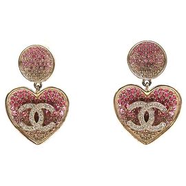 Orecchini a clip oro e rosa Chanel Rosa D'oro