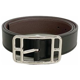 Cinto Hermès Cape Cod 32 Preto