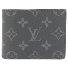 Carteira Slender Monogram Eclipse da Louis Vuitton Preto Monograma