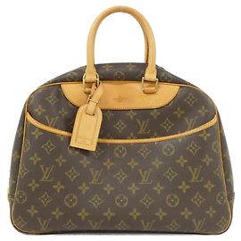 Bolsa de mão Bowling Vanity Monogram Louis Vuitton M47270 Marrom