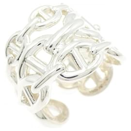 Anello Hermès Chaine d'Ancre Enchainée Argento