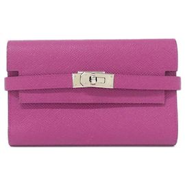Hermès Hermes Kelly Depriant Medium Wallet in Rose Purple Purple