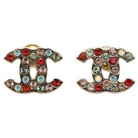 Brincos de Pino Chanel Coco Mark Multicor