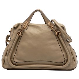 Bolsa Paraty grande de couro Chloé marrom Marrom Castanho claro