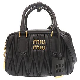 Miu Miu Borsa Arcadie Matelassé Nappa Nera Piccola Nero