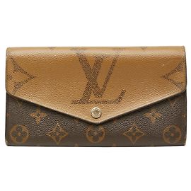 Portefeuille Sarah Long Monogram Géant Inversé Louis Vuitton Marron