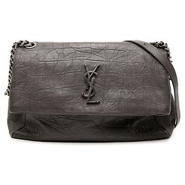 Bolsa de ombro com corrente Saint Laurent West Hollywood Marrom