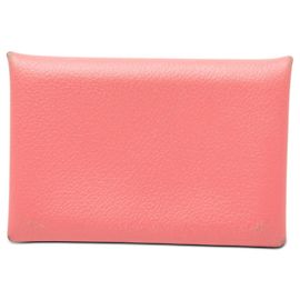 Visitenkartenetui Hermès Calvi in Rose Azalee Pink Pink