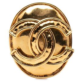 Chanel Coco Mark Brooch Golden