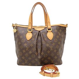 Louis Vuitton Monogram Palermo 2-Wege-Handtasche Braun