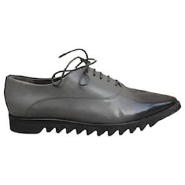 Autre Marque Derbies AGL de charol gris Gris