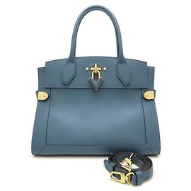 Borsa Steamer MM Louis Vuitton Blu