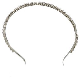 Faixa Alice em strass prateado Prada Prata