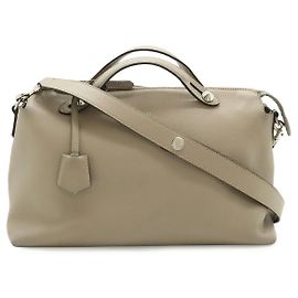Fendi By The Way große Lederhandtasche Grau